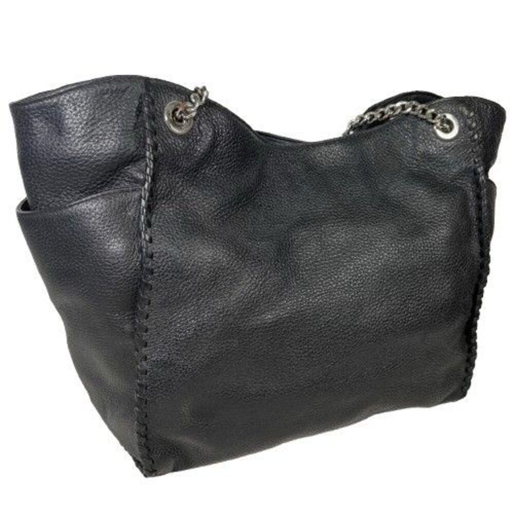 Michael Kors Whipped Chelsea Black Leather Tote Hobo Shoulder Bag Purse MRP$528 - Picture 2 of 16